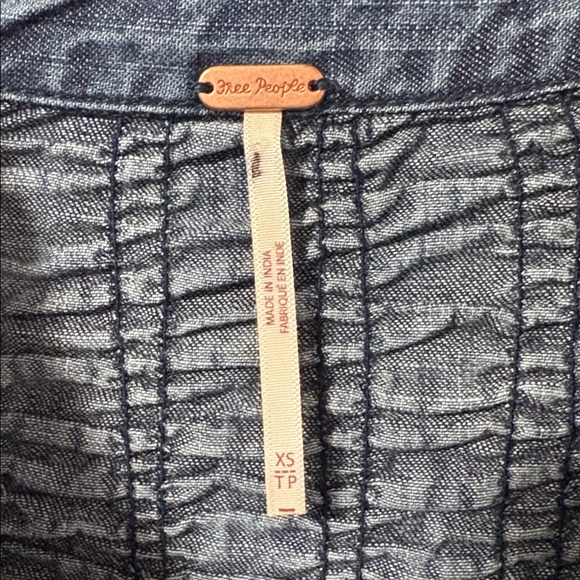 NWOT | Free People Denim Find Me Now Mini Dress - Blue - 100% cotton - Size XS - Picture 6 of 12